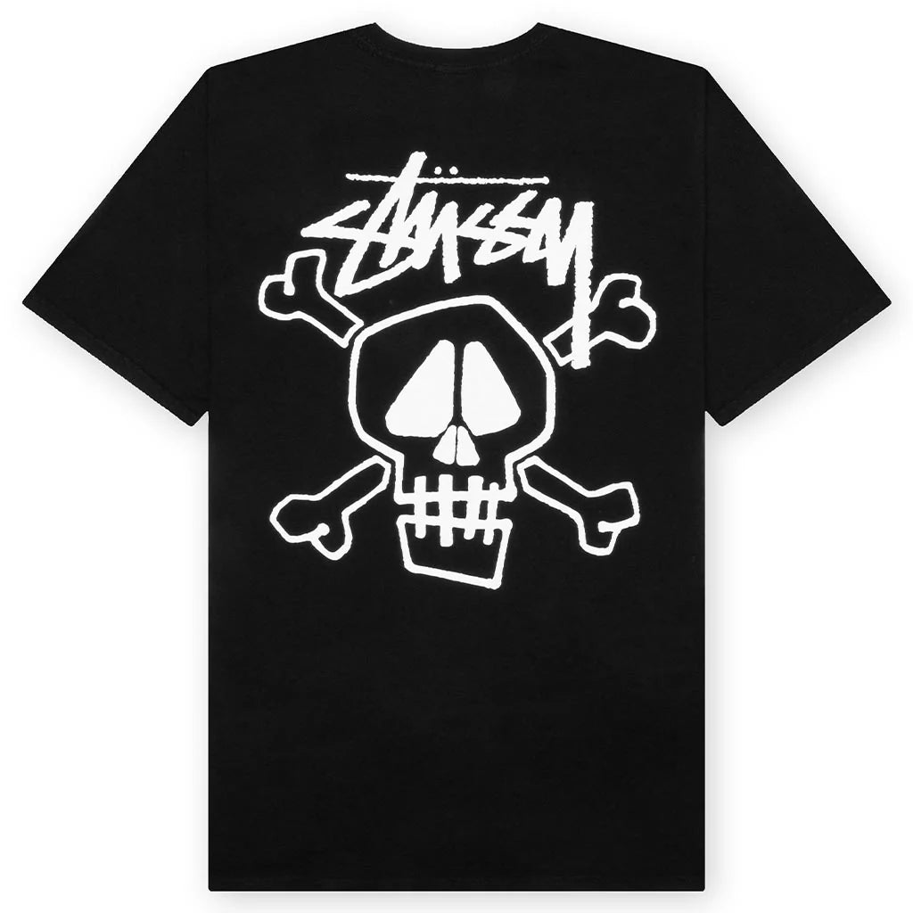 Skull Bones Pigment Dyed Tee Black