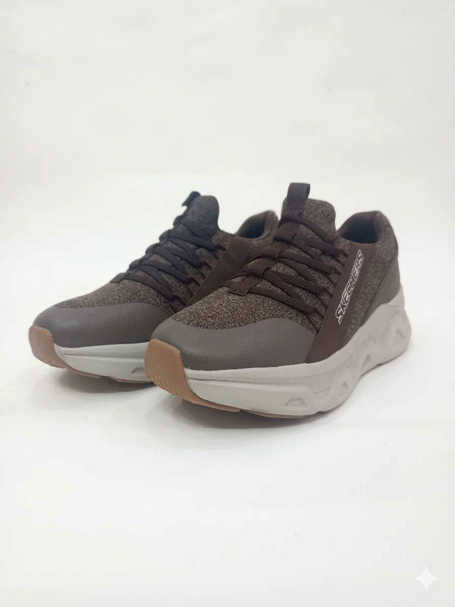 D LUX WALKKER AND SKECHERS BROWN