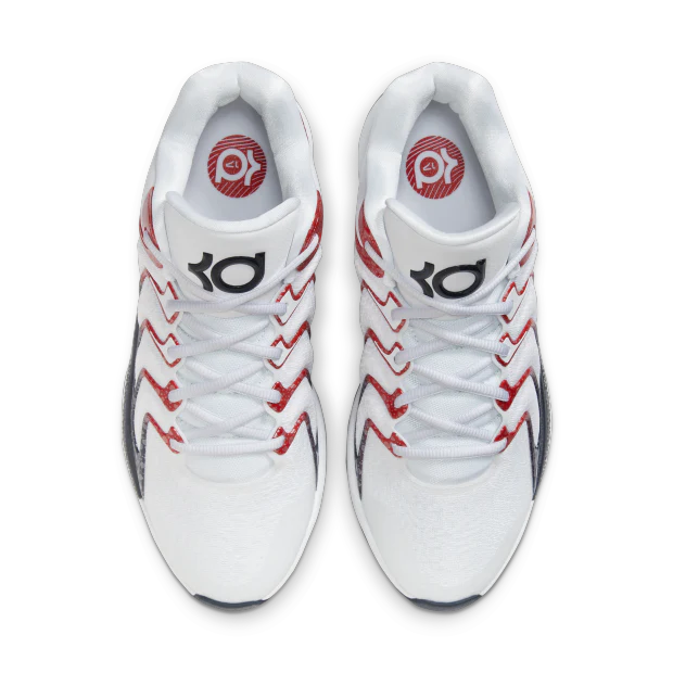 Tenis Nike KD17 Branco Vermelho