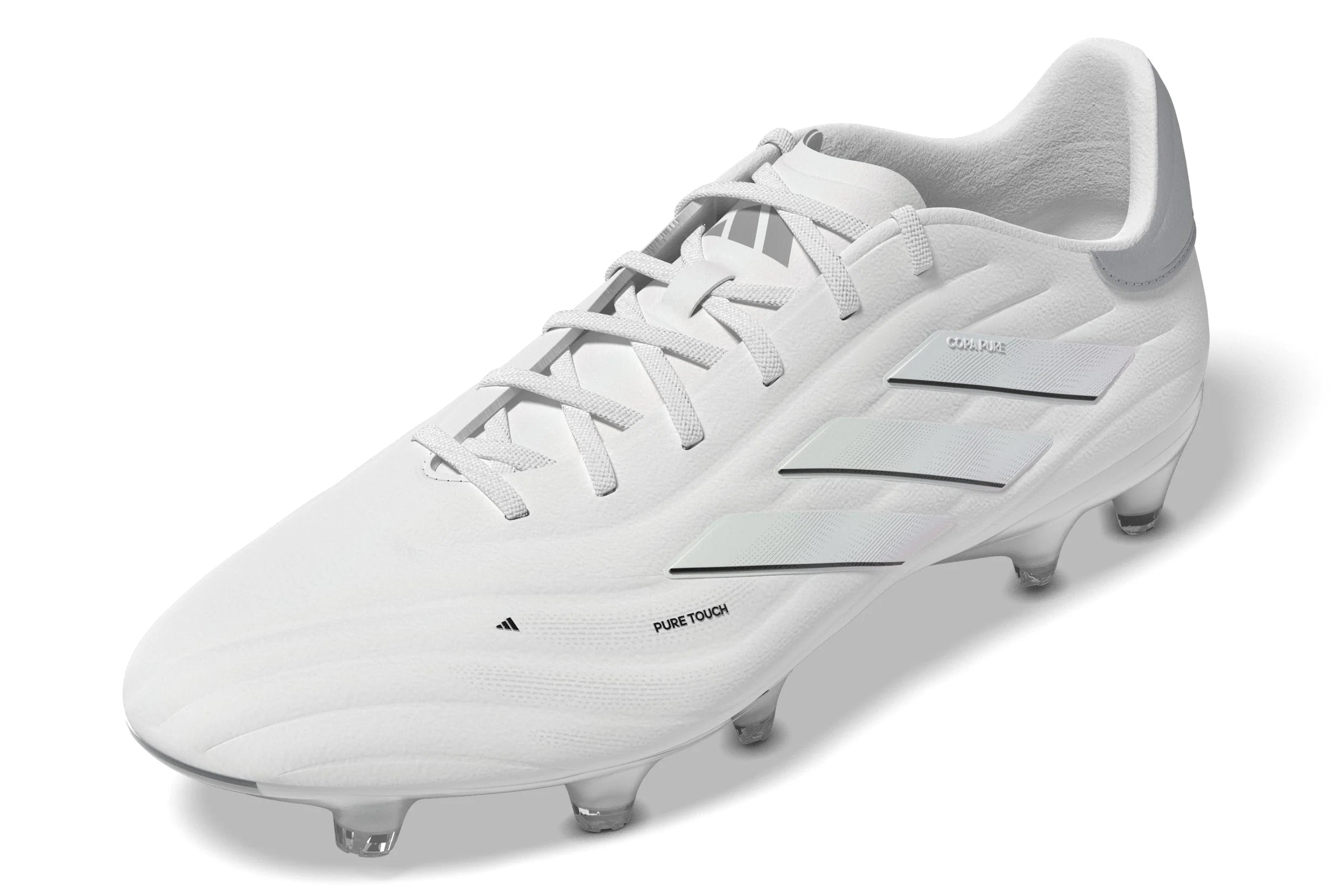 adidas Copa Pure 2 Elite FG Firm Ground Soccer Cleats White Silver Metallic