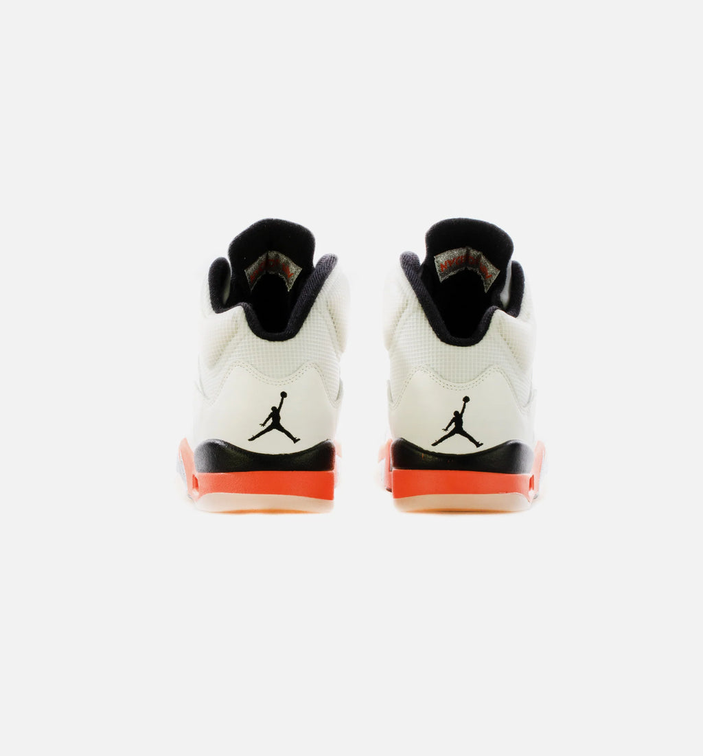 Air Jordan 5 Retro Orange Blaze Mens Lifestyle Shoe Sail Orange Blaze Metallic Silver Black Limit One Per Customer