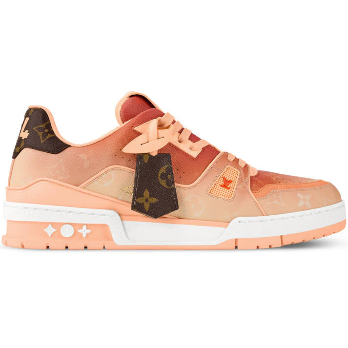 LV Trainer Sneaker Monogram printed canvas Orange