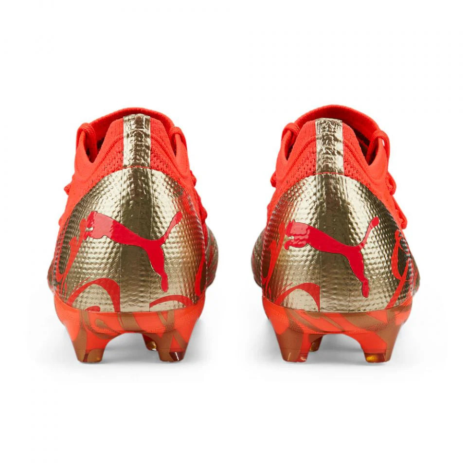 PUMA Future Z 14 Neymar JR FG AG Firm Ground Soccer Cleats Fiery Coral Gold