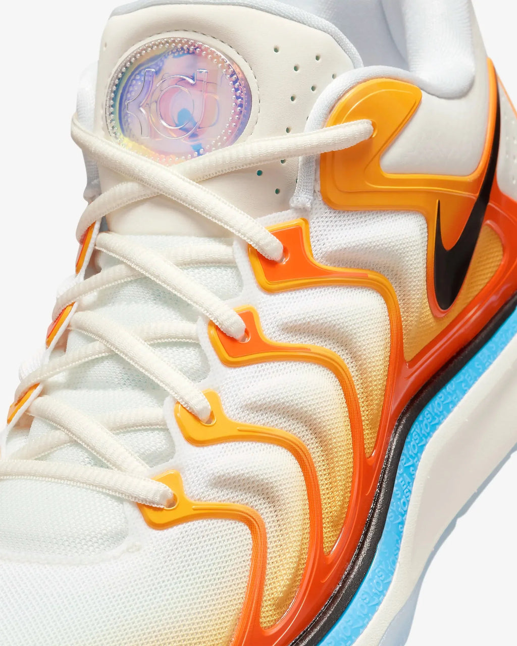 Tenis Nike KD17 Branco Laranja