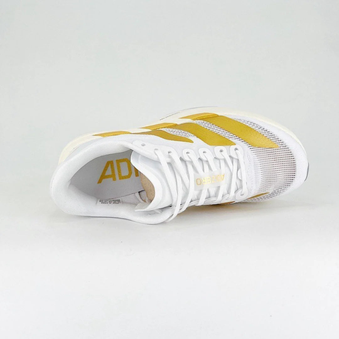 Tênis Adidas Adizero Evo SL Branco Dourado