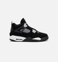 Air Jordan 4 Retro White Thunder Mens Lifestyle Shoe Black White Black
