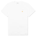 Chase S S T Shirt White Gold