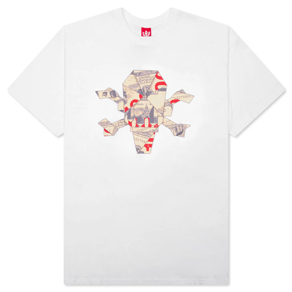 Origami S S Tee White