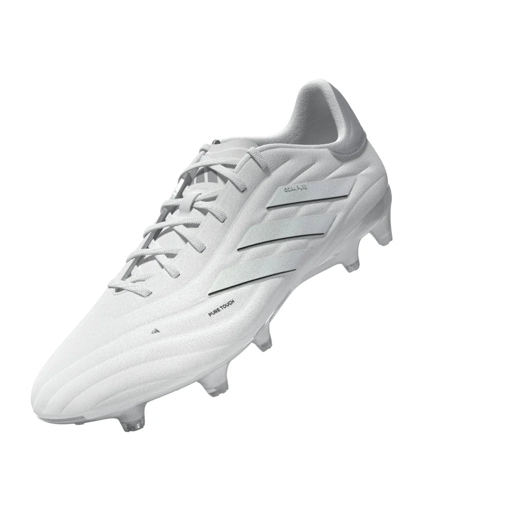 adidas Copa Pure 2 Elite FG Firm Ground Soccer Cleats White Silver Metallic