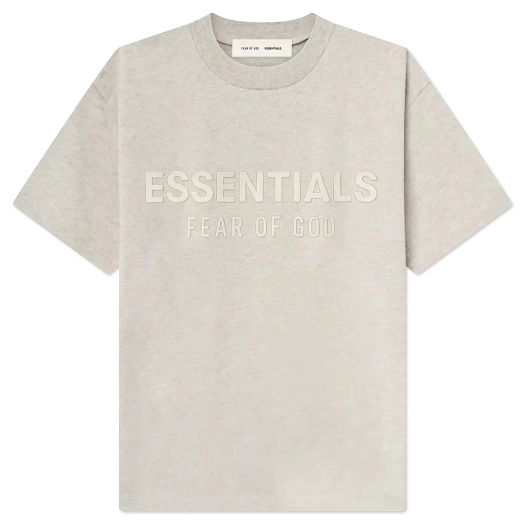 Kids Classic Crew Neck T Shirt Heather Stone