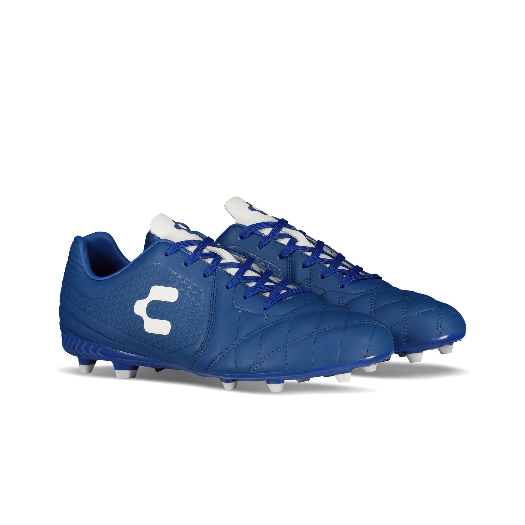 Charly Legendario LT FG 20 Firm Ground Soccer Cleats Royal White