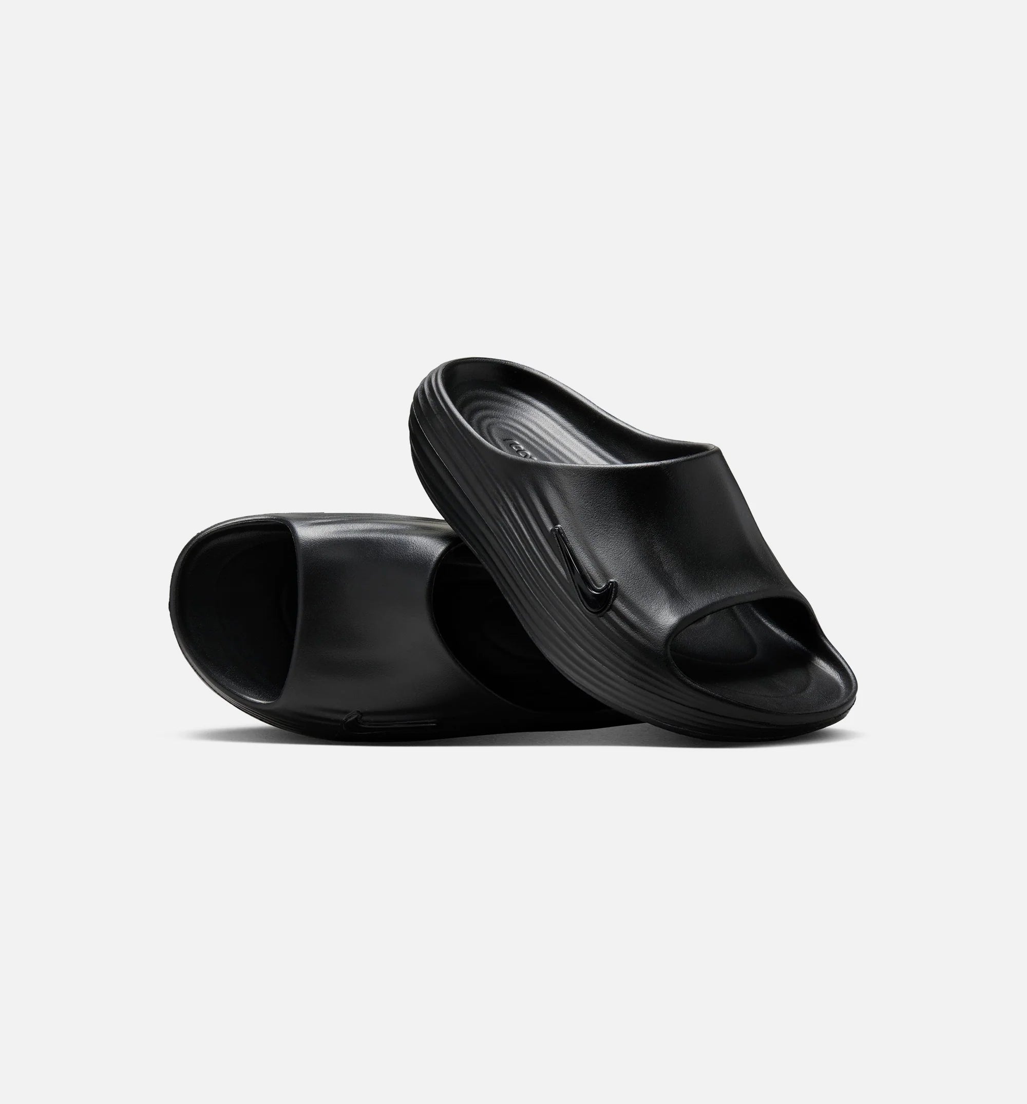 ReactX Rejuven8 Mens Slide Black Black Black