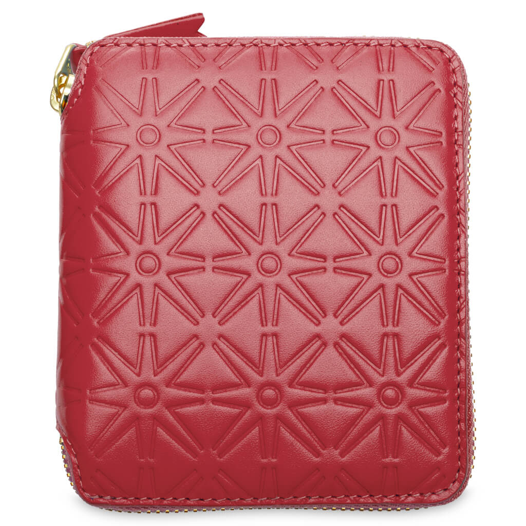 Comme des Garcons SA210E A Embossed Wallet Red