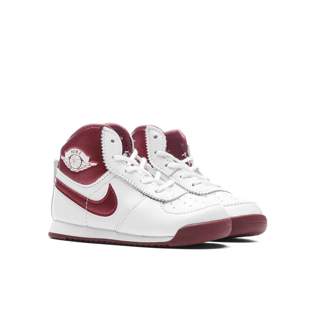 Air Jordan 1 High Retro 85 Metallic Burgundy TD White Team Red White