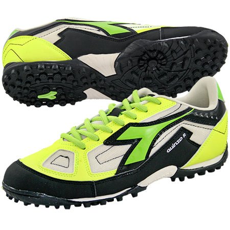 Diadora Quinto R TF Green Fluo Black