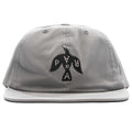 Crow Logo 6 Panel Hat Grey