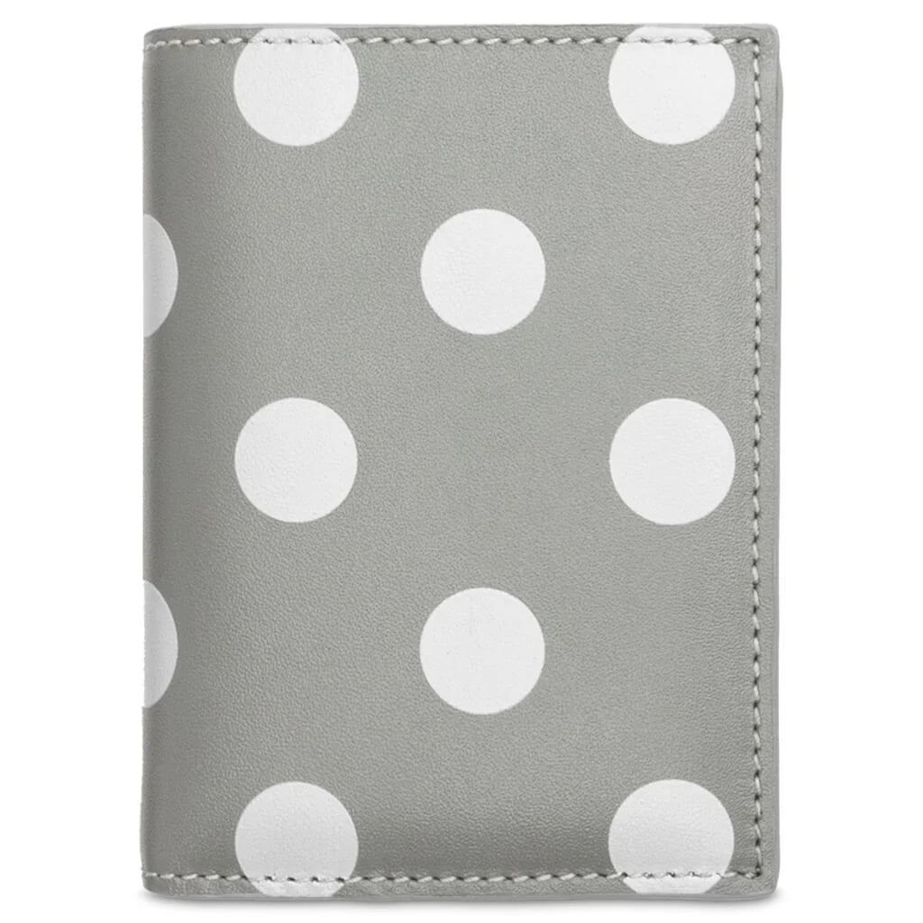 Comme des Garcons Polka Dots Wallet Grey