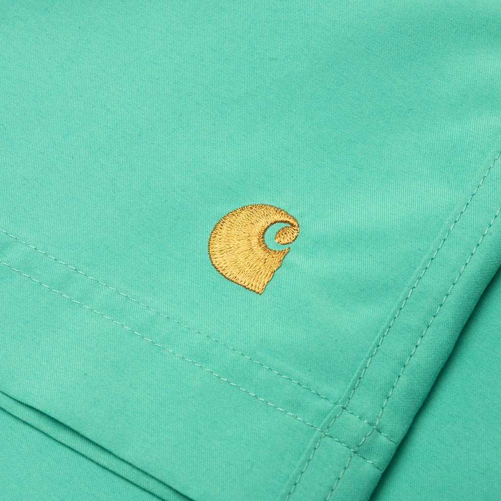 Chase Swim Trunks Aqua Green Gold