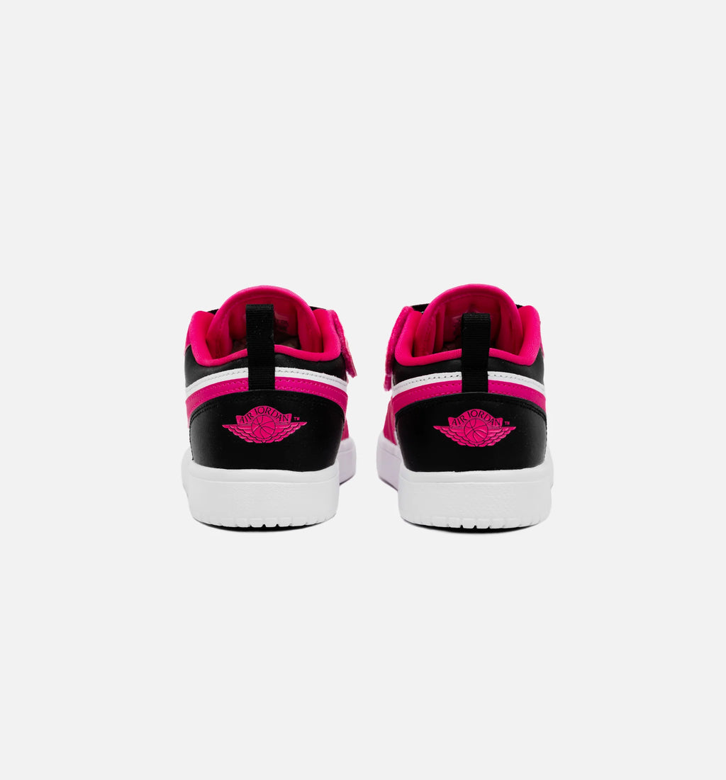 Air Jordan 1 Retro Low Fierce Pink Preschool Lifestyle Shoe White Fierce Pink