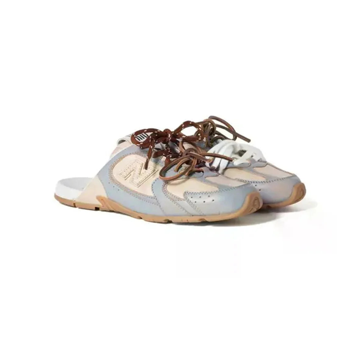 NB x Miu Miu 530 Mule Blue Off White
