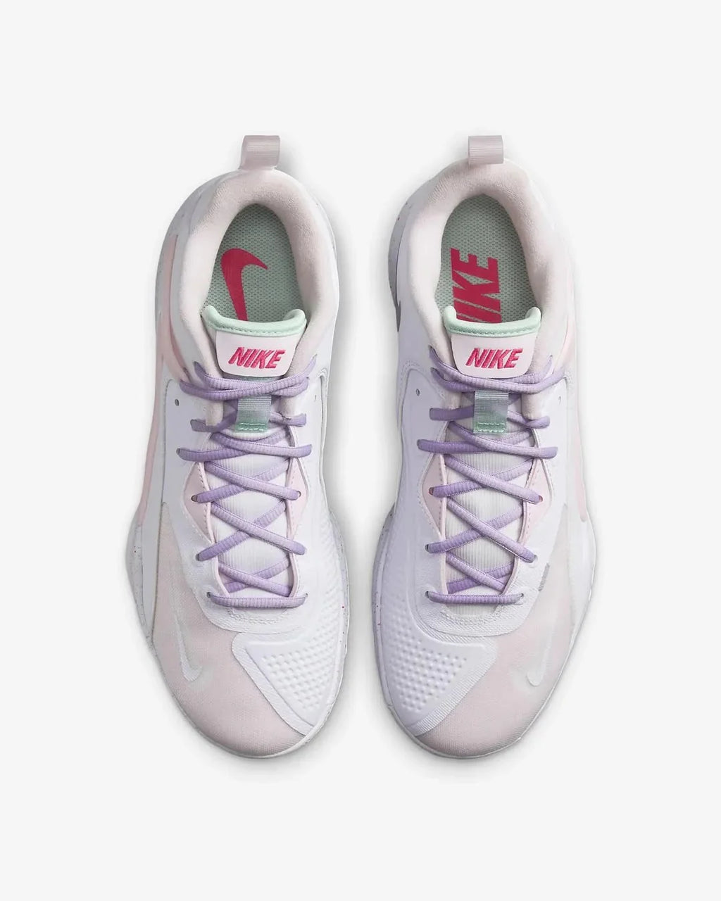 Tênis Nike React HyperSet 2 Vôlei Rosa Branco