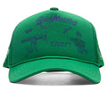 Good Morning Except Cops Trucker Cap Green