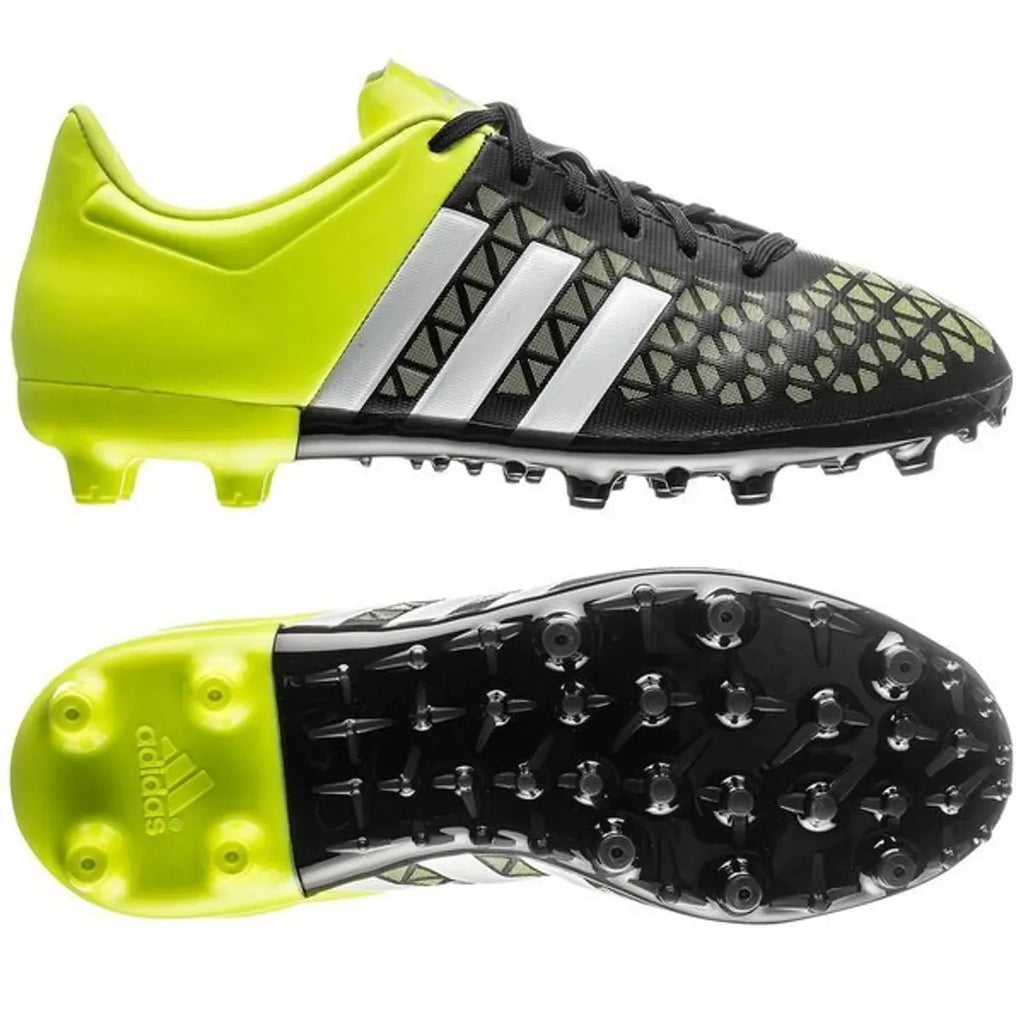 adidas Kids Ace 153 FG AG J Core Black White Solar Yellow