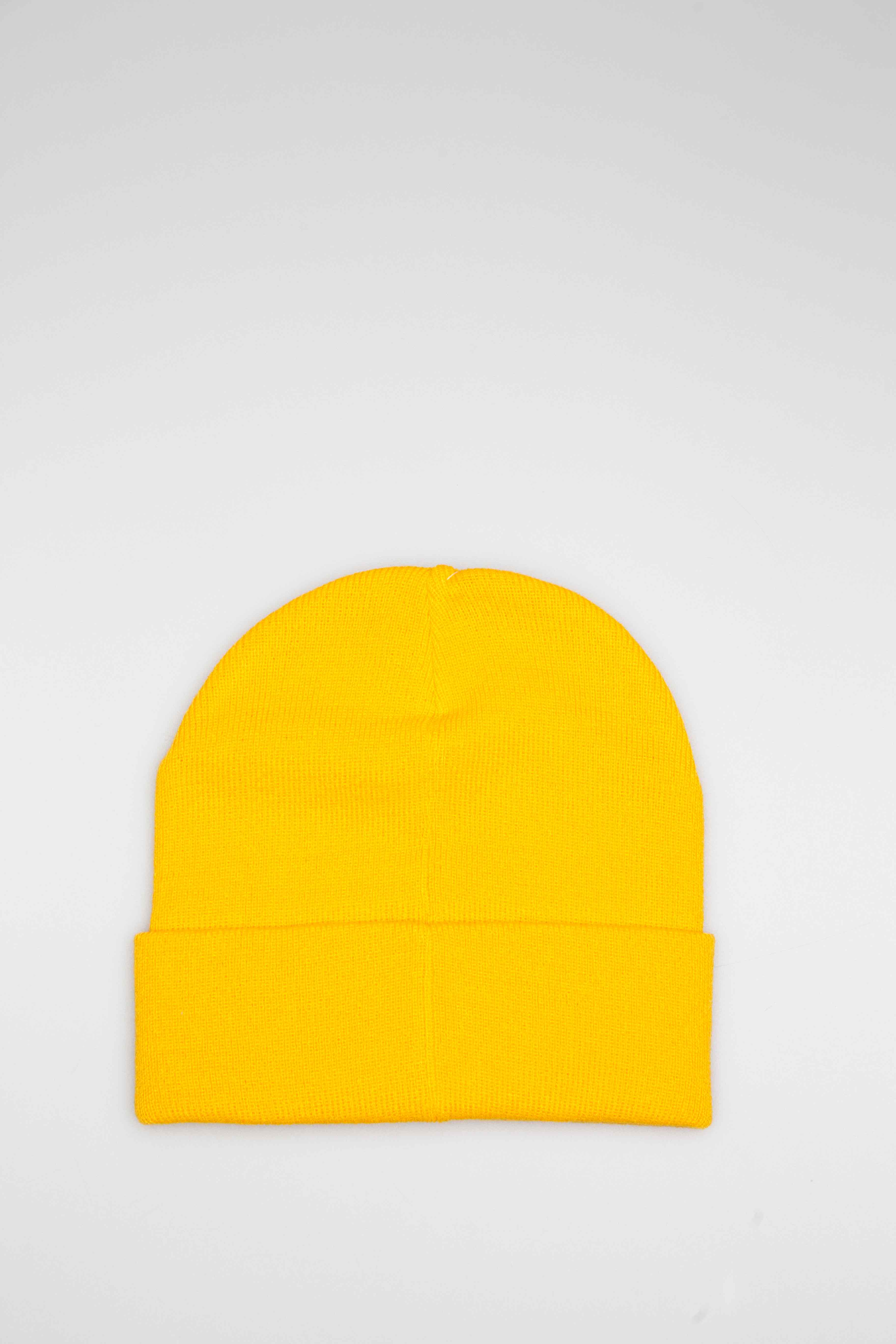Knit Hat Yellow Yellow