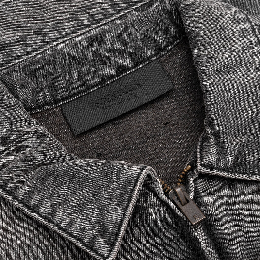 Kids Denim Trucker Jacket Vintage Black