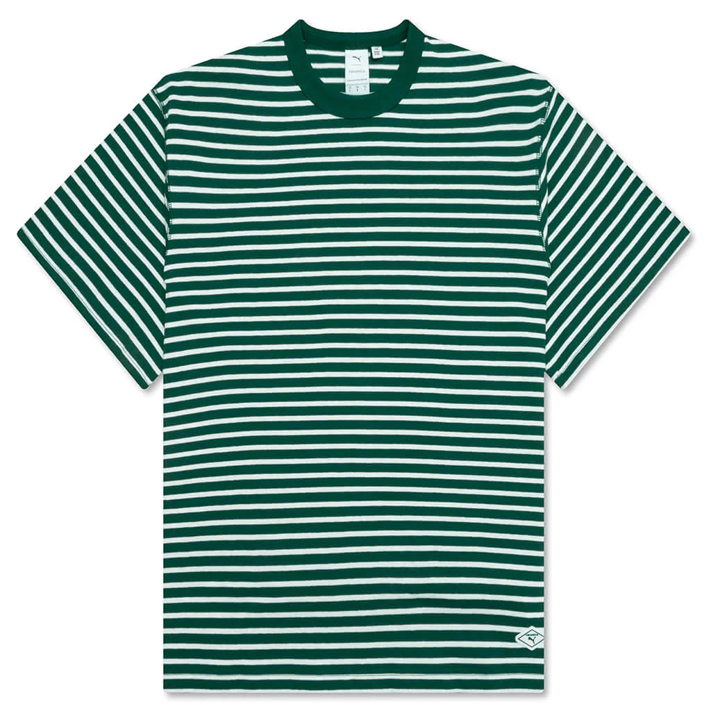Puma x Nanamica Striped Tee Green
