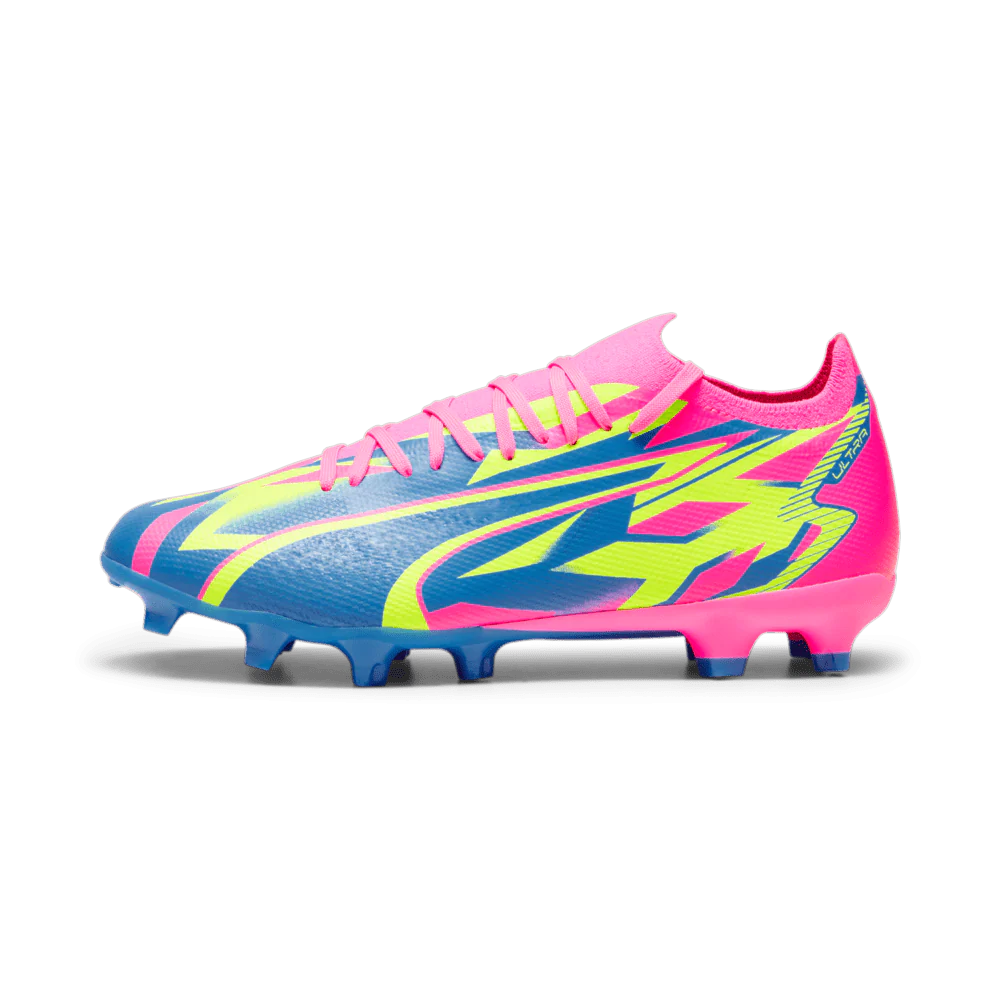 PUMA Ultra Match Energy FG AG Multi Ground Soccer Cleats Pink Yellow