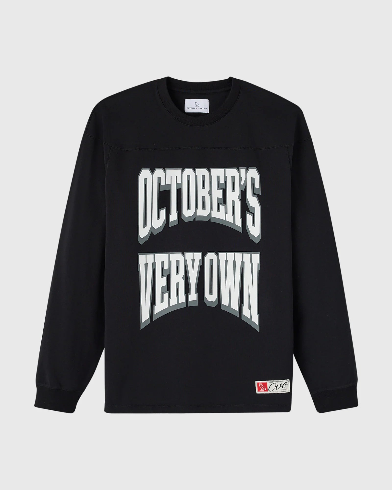 Heritage Long Sleeve Football Tee Black