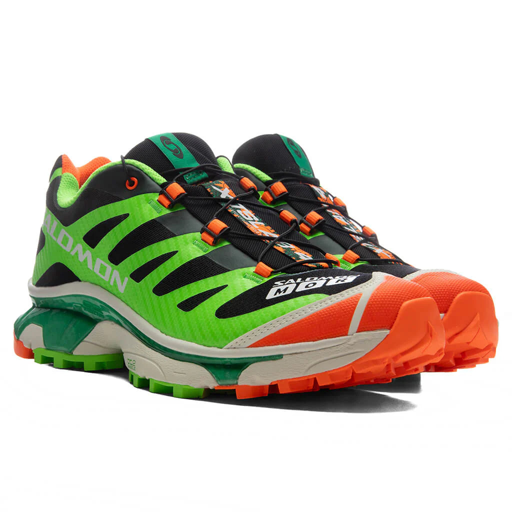Salomon x Feid XT 4 OG Ferxxocalipsis Black Green Gecko Shocking Orange