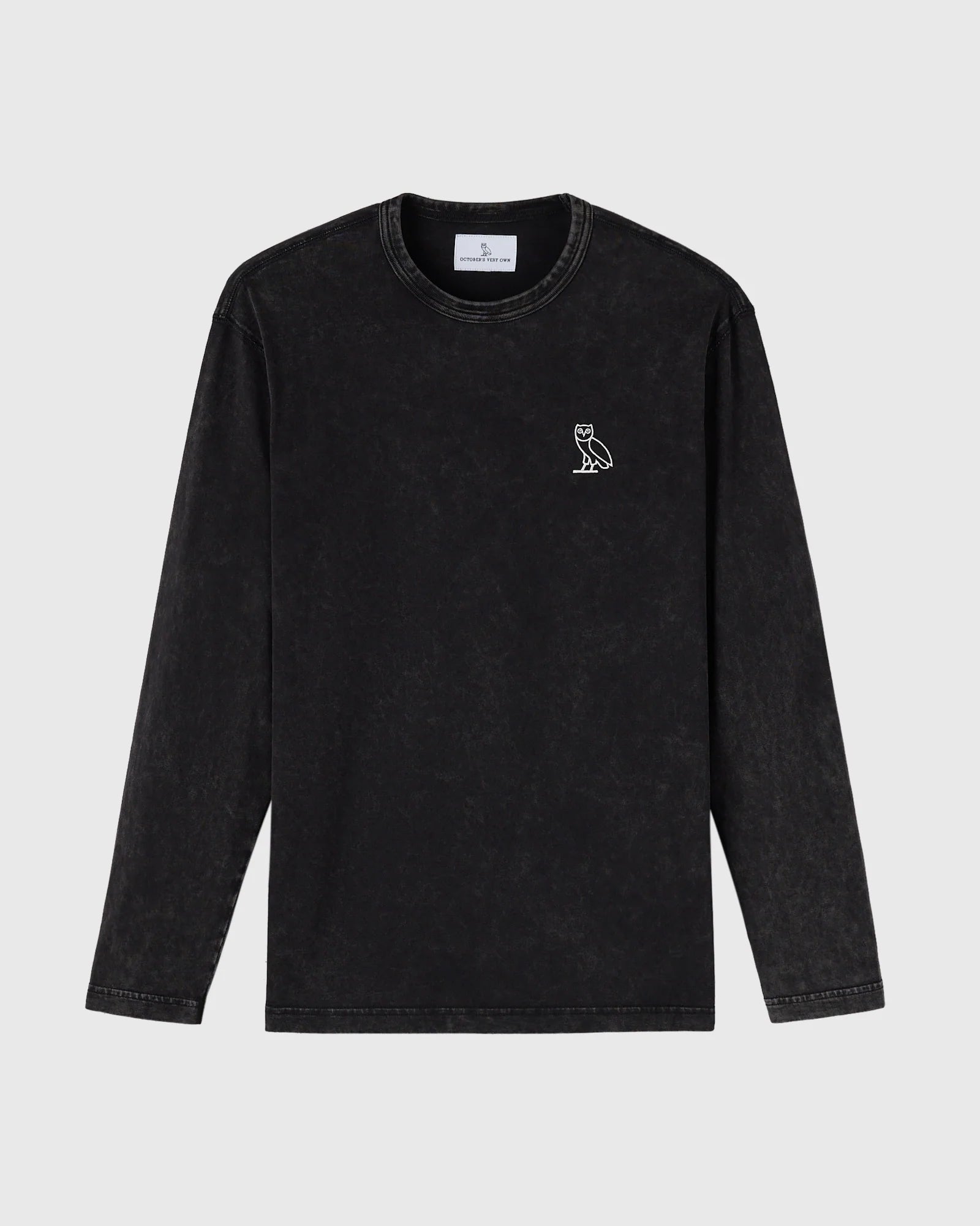 Muskoka Long Sleeve Tee Garment Dyed Black