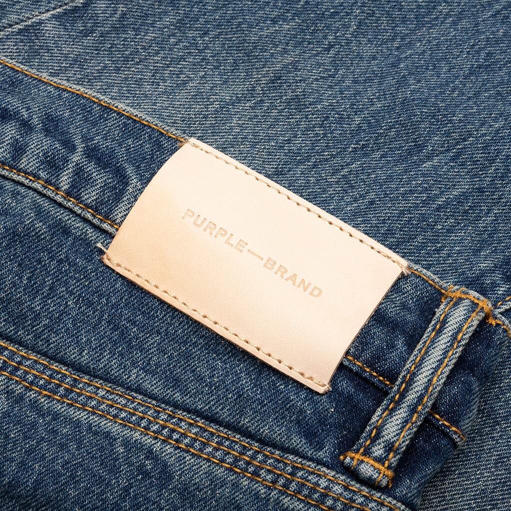 Vintage Square Patch Repair Dark Indigo