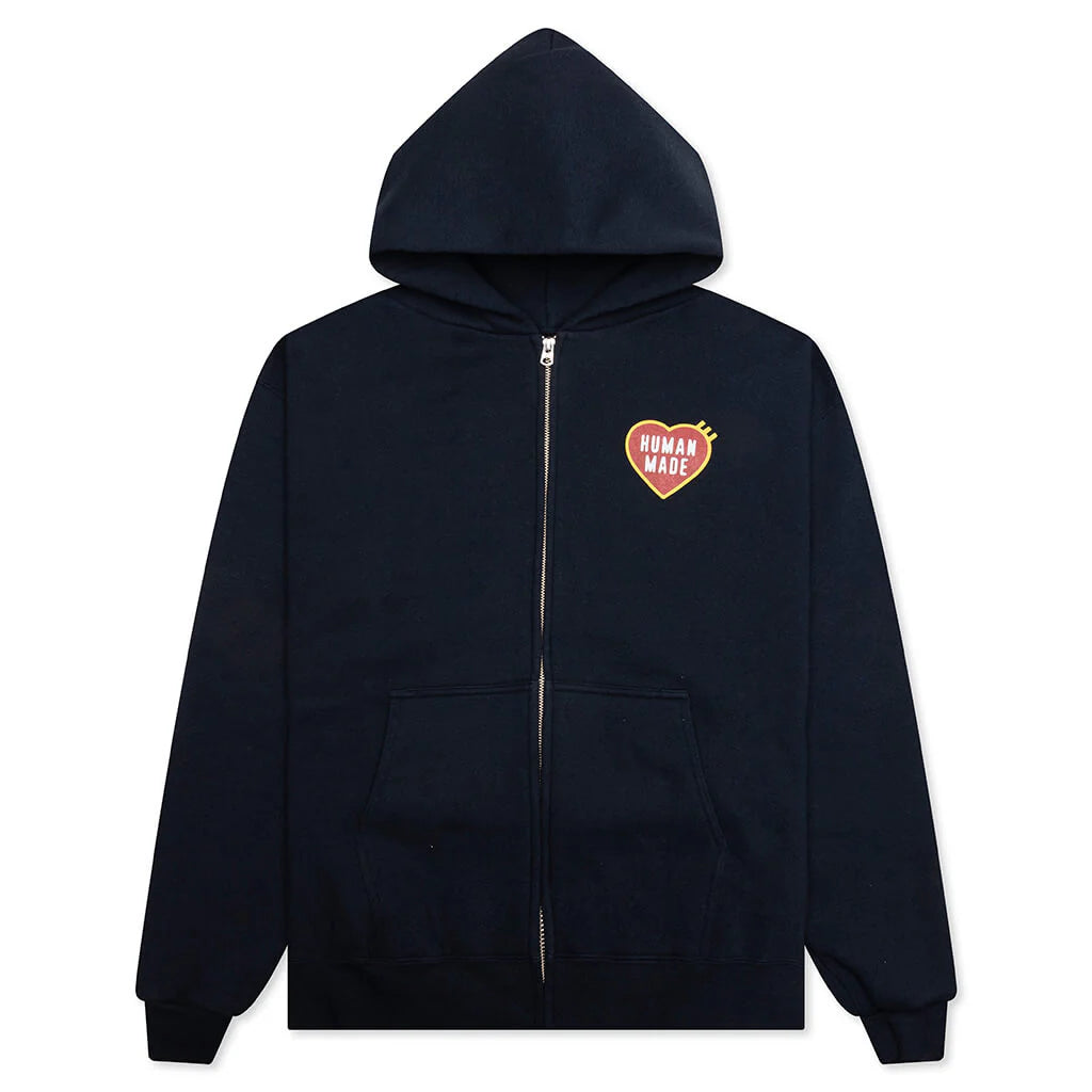 Classic Zip Up Hoodie Navy