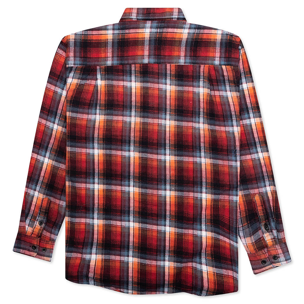 Ribbon Flannel Shirt Assorted