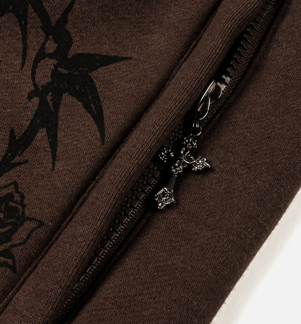 The Ultimate Sacrifice Fleece Mens Sweatpants Brown Black