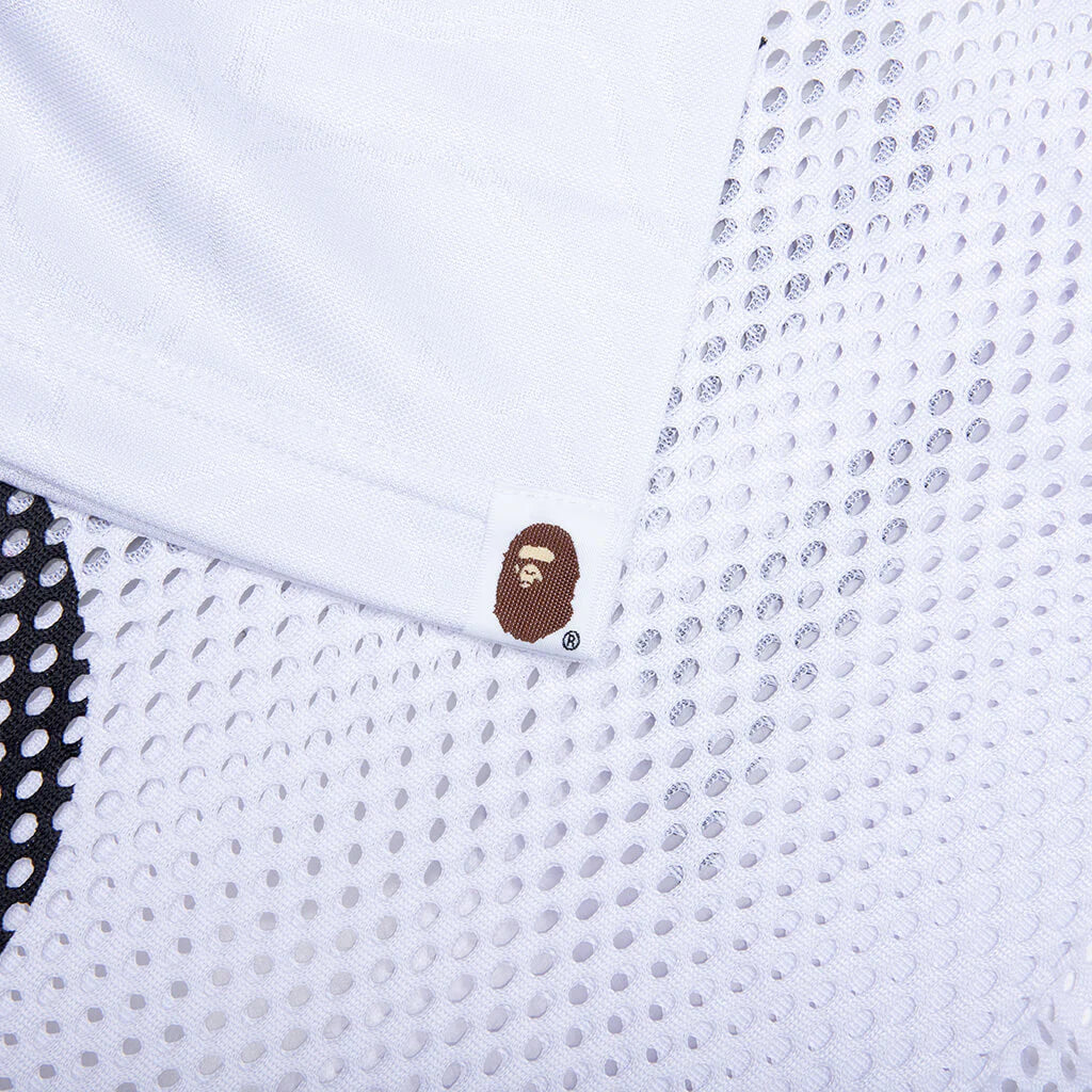Line Camo Multi Logo Relaxed Fit Football Jersey White