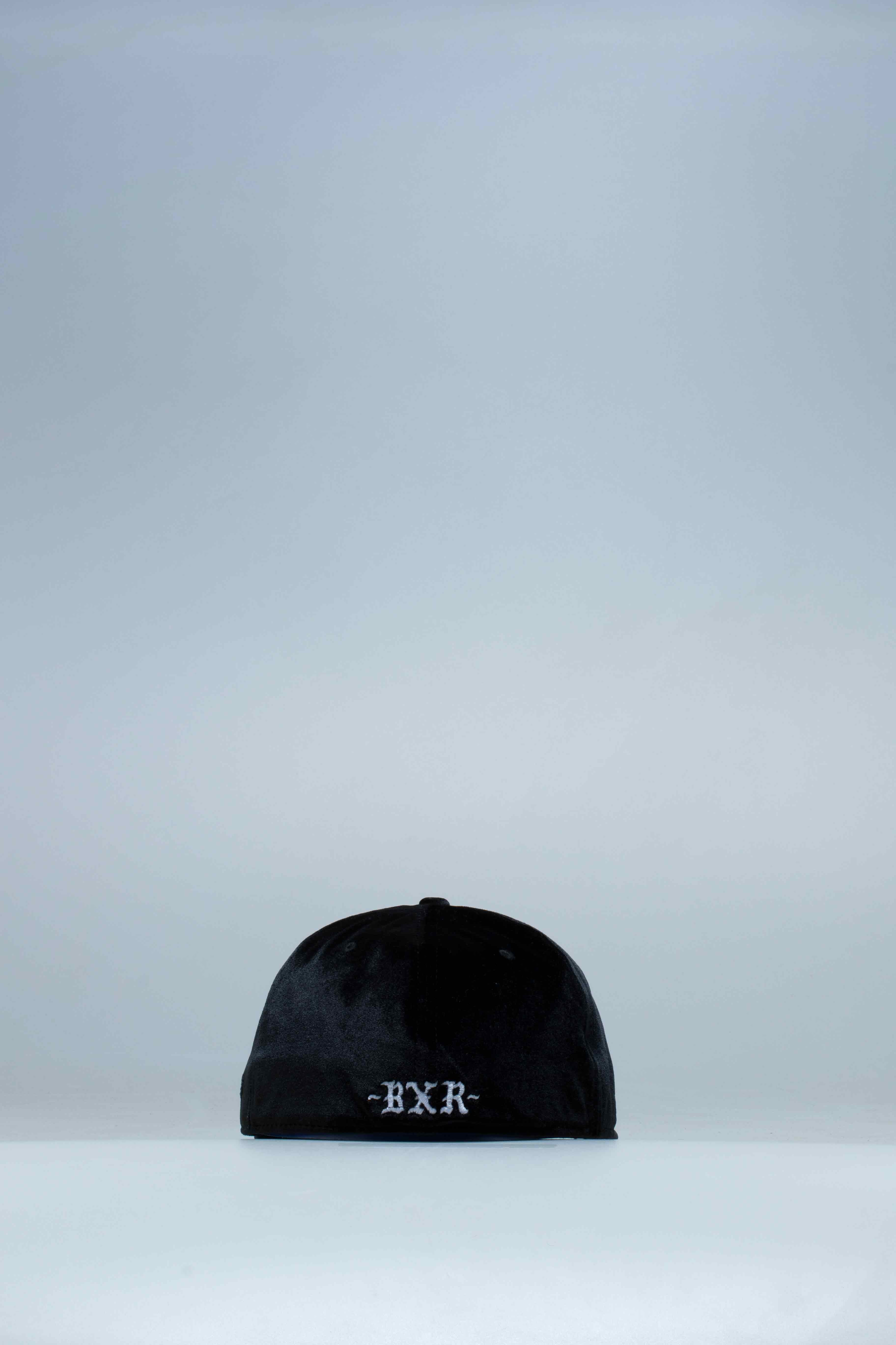 New Era X Born and Raised Velour Rocker Fitted Hat Black