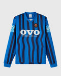 Stripe Soccer Jersey Vibrant Blue