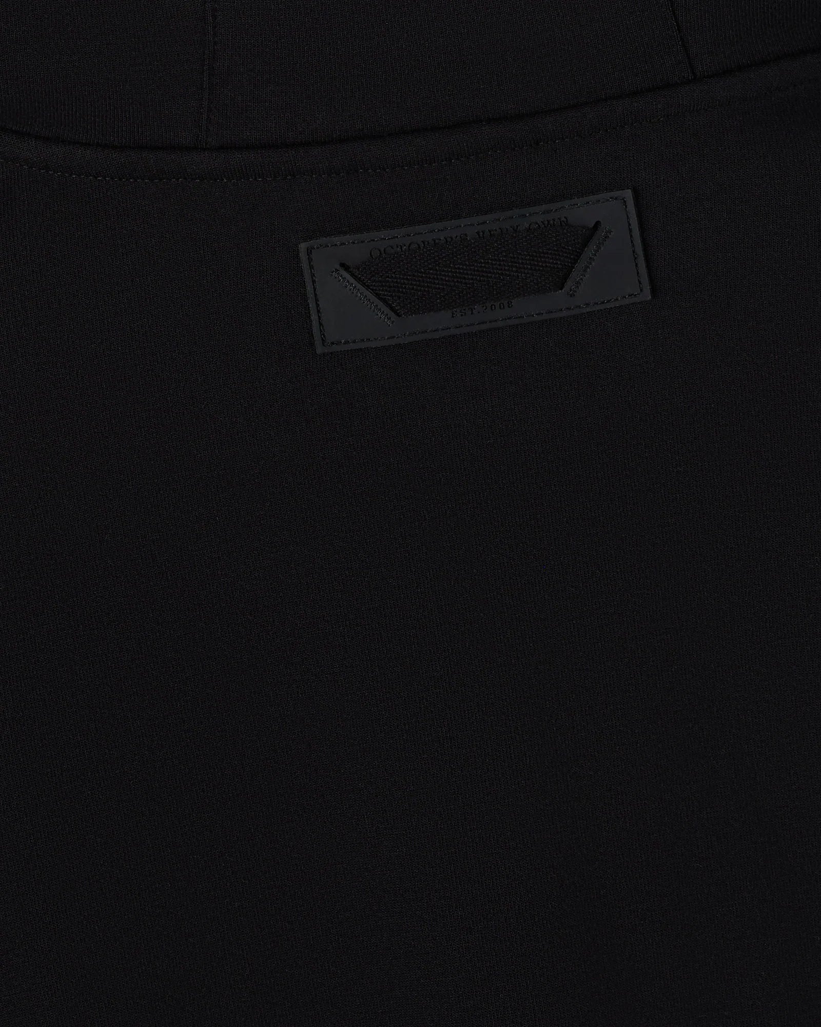 Double Knit Script Hoodie Black