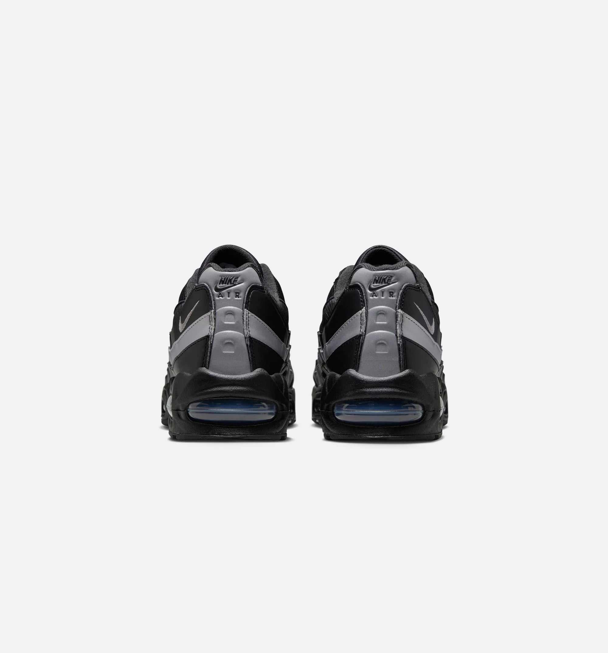 Air Max 95 Big Bubble OG Reflective Accents Mens Lifestyle Shoe Black Black White Metallic Silver