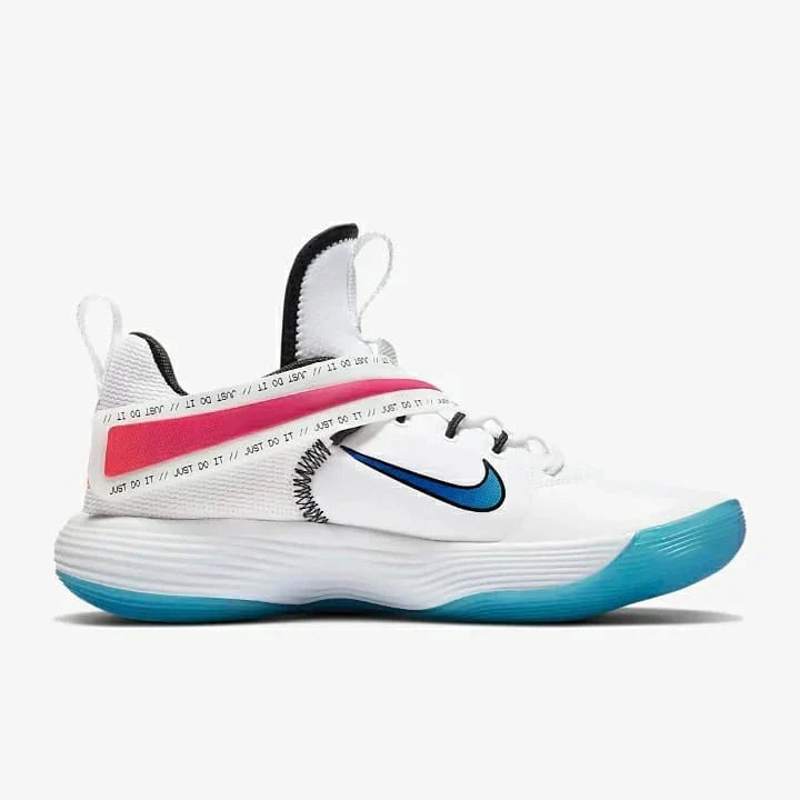 Tênis Nike React HyperSet 1 Vôlei Azul Rosa