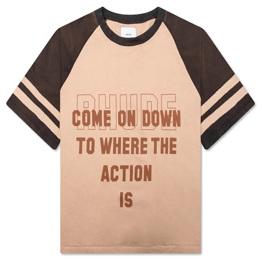 Action S S Raglan Khaki Black