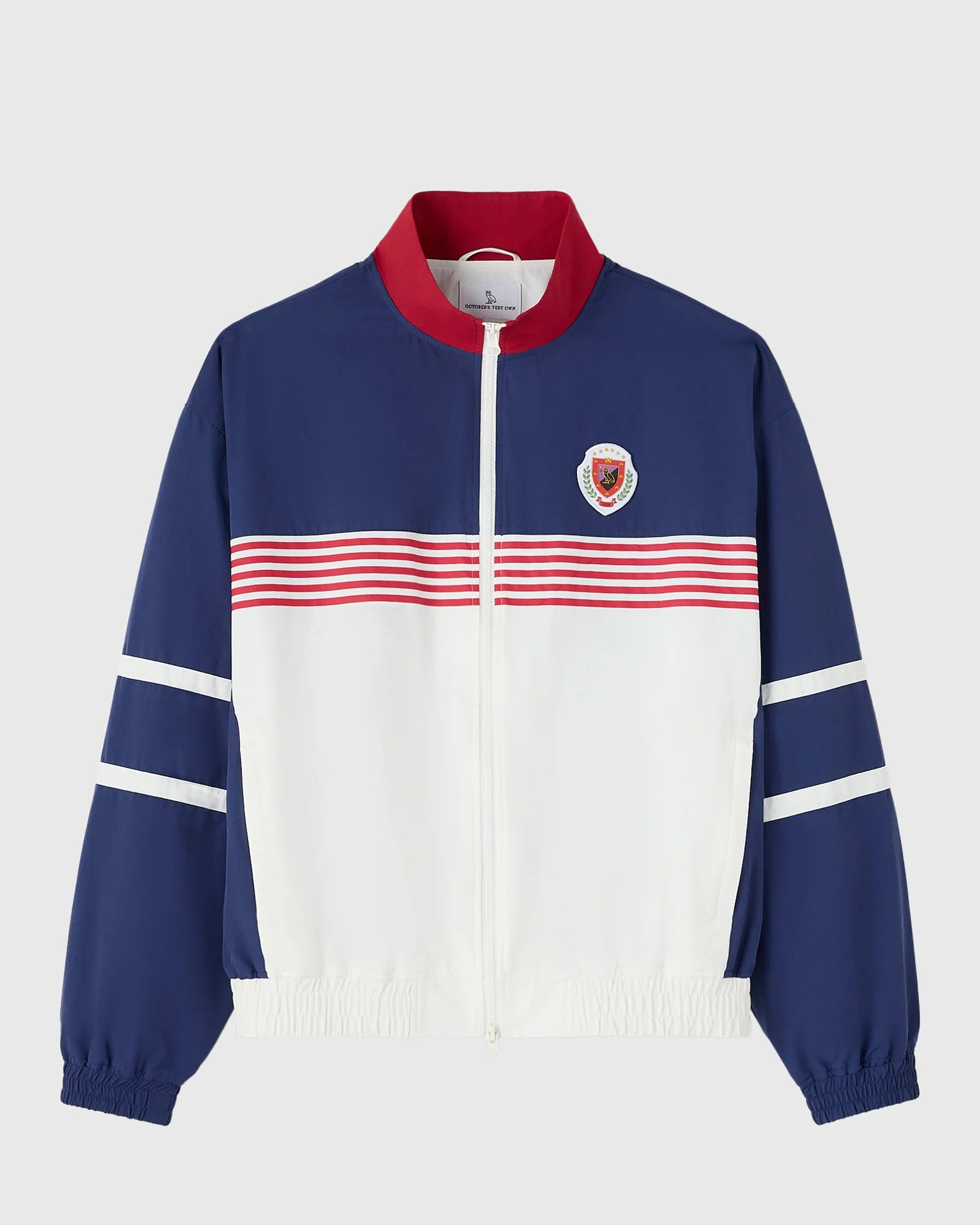 Nylon Crest Track Jacket Deep Denim