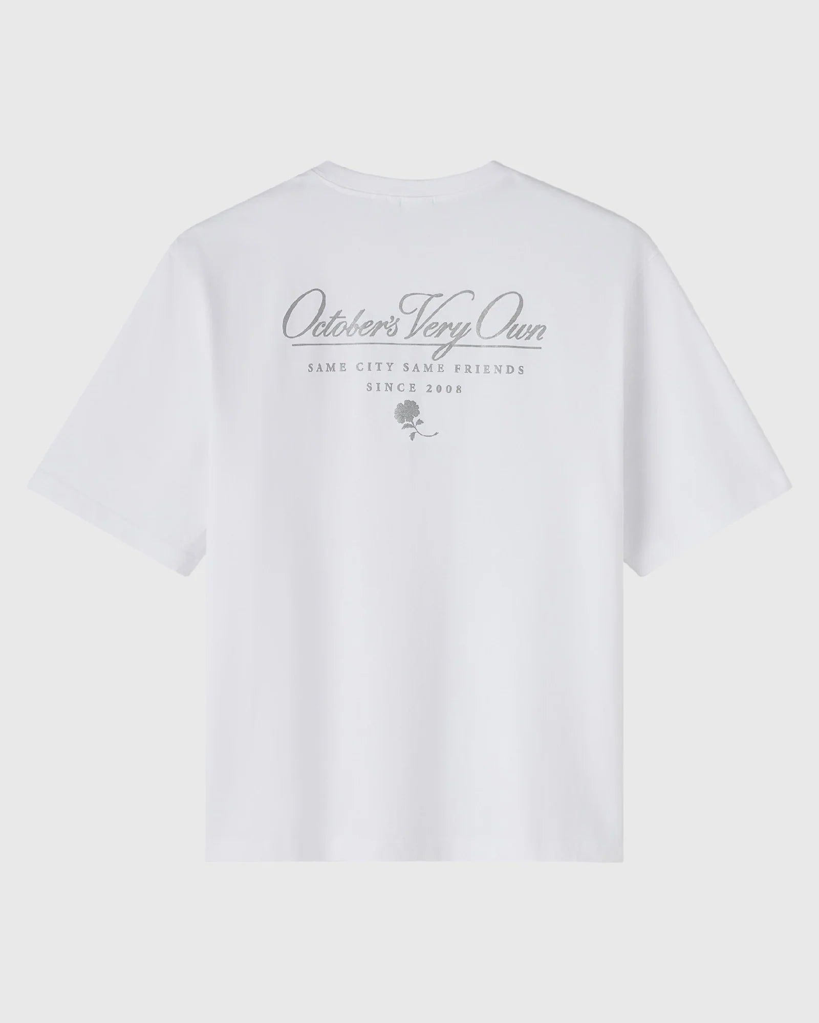 Luxe Jersey Script Tee White
