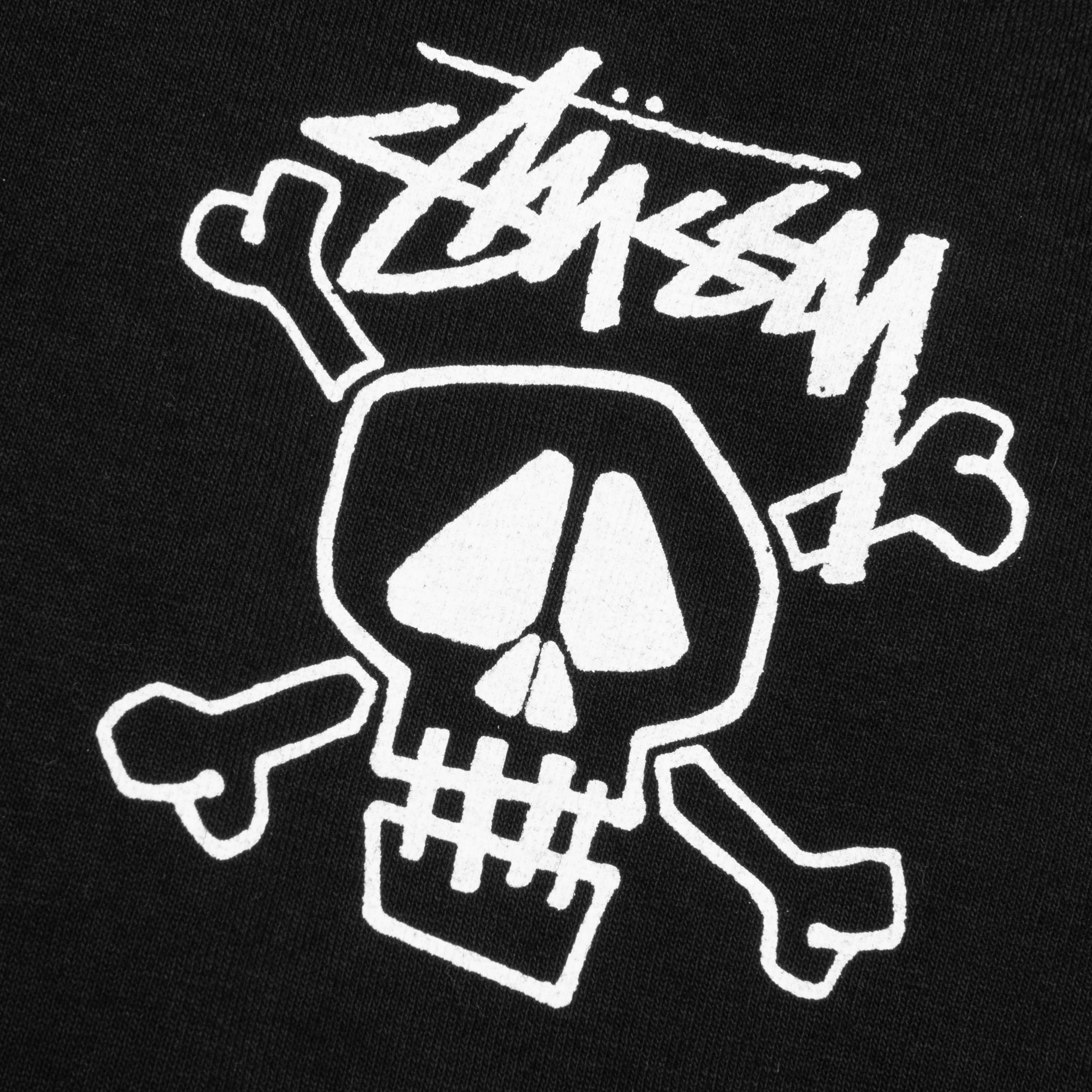 Skull Bones Pigment Dyed Tee Black