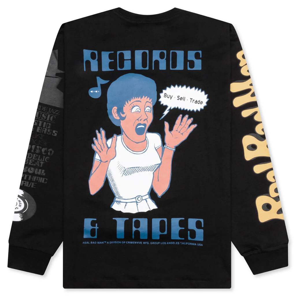 Records And Tapes L S Tee Black