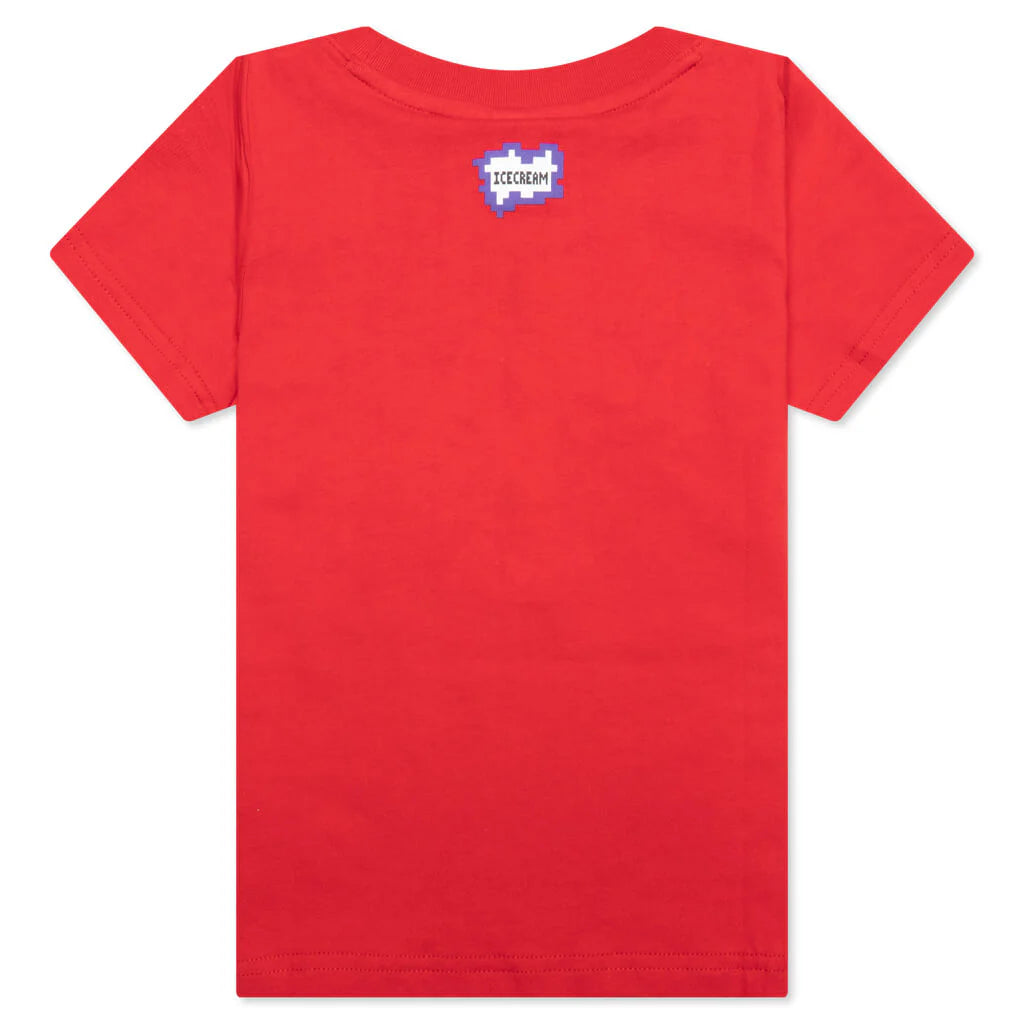 Kids Pop S S Tee Racing Red
